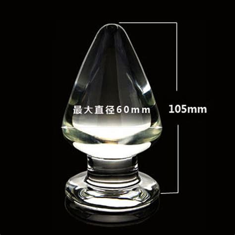 new large crystal glass dildo 6cm diameter adult masturbation products anal butt plug stimulator