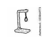 Hangman Cartoon Noose Guillotine Vector Stock Shutterstock sketch template