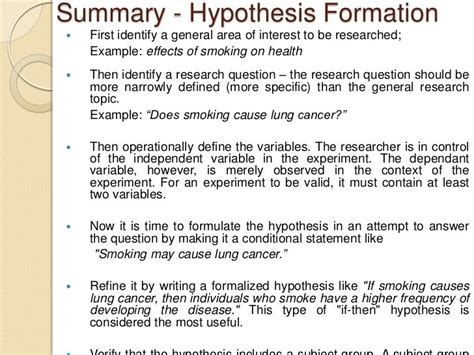 hypothesis  thesis