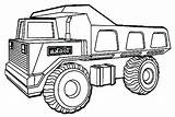 Truck Coloring Pages Tonka Dump Colouring Lorry Drawing Huge Ups Vehicles Lifted Army Transporter Car Military Drawings Kids Color Sheets sketch template
