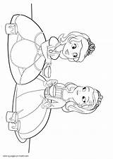 Coloring Sofia Pages Printable Princess First Print Disney Look Other sketch template