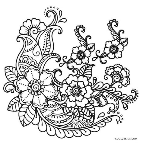 printable flower coloring pages  kids coolbkids