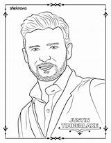 Justin Timberlake Reynolds Skim sketch template
