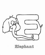 Coloring Animal Pages Alphabet Printable Elephant Abc Activity Letter Print Letters Sheet Cartoon Animals Color Sheets Let Pre Cute Elephants sketch template