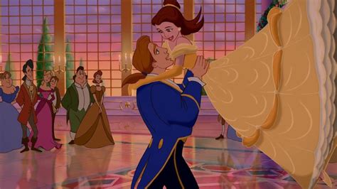 the dance between prince adam and belle at the end of the movie is reused animation from