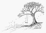 Schaukel Baum Vater Schablonen Siebdruck Lebens sketch template