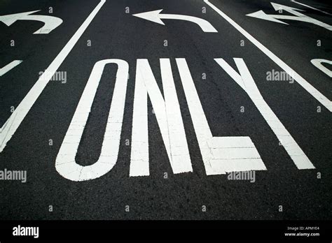 road markings stock photo royalty  image  alamy