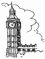 Coloring Ben Pages London Big Clock Tower Bridge Drawing Netart Fun Printable Drawings Bouncy Colouring Getcolorings Kids Choose Board sketch template