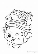 Coloring Pages Breaky Shopkins Crunch Kids Printable sketch template