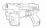 Nerf Gun Pages Drawing Coloring Target Template Colouring Blaster Paintingvalley Choose Board sketch template