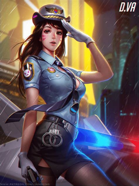Officer Dva On Off Liang Xing Artist Link In Comments