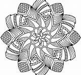Mandala Coloring Pages Printable Flower Adults Fancy Colouring Color Adult Book Print Sheets Kids Choose Board Life sketch template