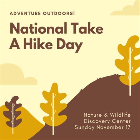 national take a hike day… hike