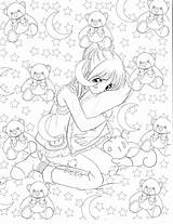 Coloring Japanese Cute Pages Manga Getcolorings sketch template