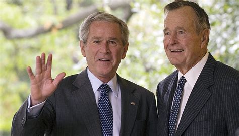 George H W Bush And George W Bush Love And A Bit Of A Rivalry