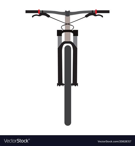 bicycle front view royalty  vector image vectorstock