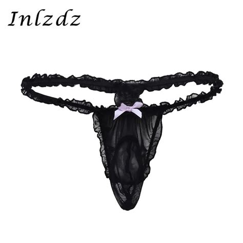 sissy panties mens penis sheath underwear sexy lingerie mesh g string