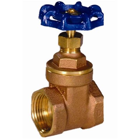 american valve   brass female   gate valve  integral stop  lowescom