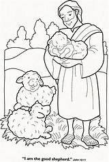 Coloring Shepherd Lord Sheep Good Colouring Uteer Bible Pages Activities Sunday Printable School sketch template