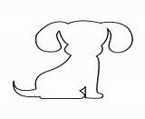 Puppy Coloring Pages Printable Stencil Book Baby Info sketch template