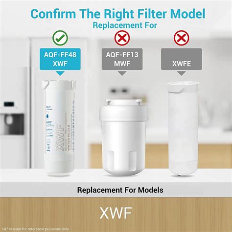 3 Pack Fit Ge Genuine Xwf Replace Xwf Appliances Refrigerator Water