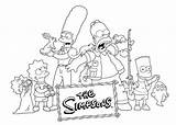 Coloring Simpsons Simpson Pages Family Homer Printable Colouring Bart Adult Cartoon Sheets Color Print Lisa Colorings Getcolorings sketch template
