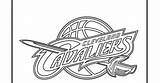 Coloring Cavaliers Cleveland Logo Nba Logos Pages sketch template