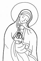 Virgen Catequesis Interioridad Colorear María Dibujosparacatequesis Búsqueda Elegida Coloriages sketch template