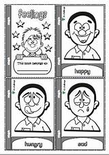 Book Feelings Emotions Mini English Teaching Resources Kids Eslchallenge Weebly Preschool sketch template
