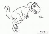 Rex Dinosaurs Bubakids Tyrannosaurus Kleurplaat Dinosaurier Dinosaurus Thesaurus sketch template