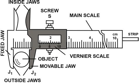 draw  neat labelled diagram   vernier callipers  knowledgeboat