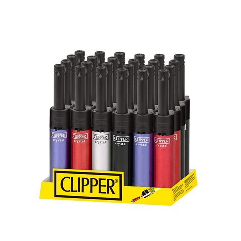 clipper mini tube lighter crystal  pack