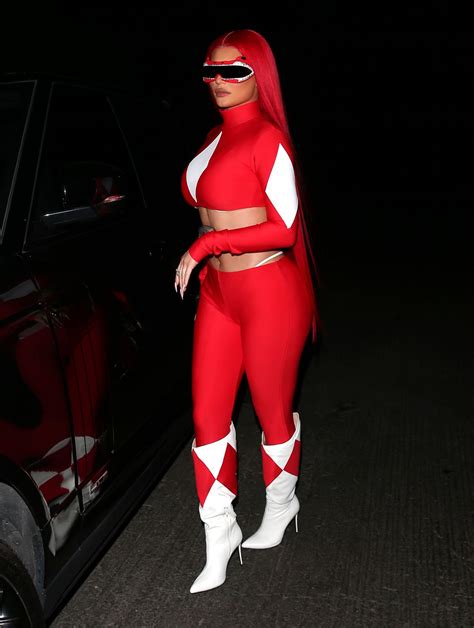 Kylie Jenner Dresses As A Power Ranger For Halloween 10 30 2020