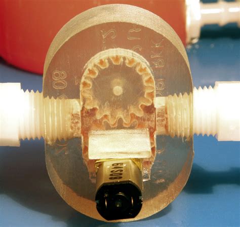printed gear pump realized   fabrication  solids  liquids  scientific