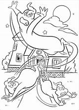 Casper Coloring Pages Scare School Movie Info Book Coloring2print sketch template