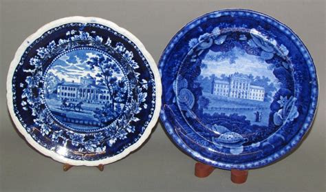 sold price  historic blue plates october     edt