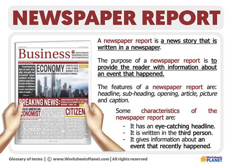 newspaper report