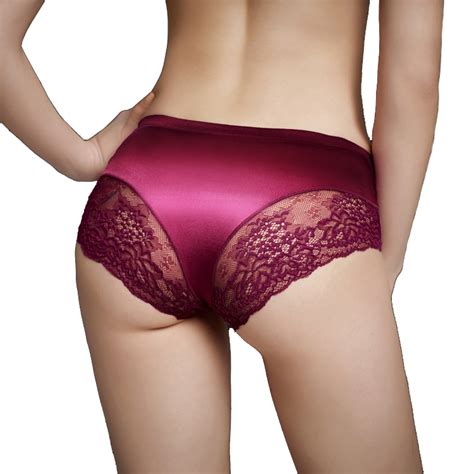 Authentic Guaranteed Luxury Pearlescent Silk Lace Sexy Underwear