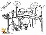 Drums Mewarnai Yescoloring Percussion sketch template