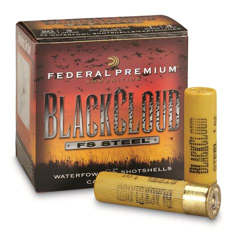 federal premium black cloud fs steel  gauge  shot shells  rounds   gauge