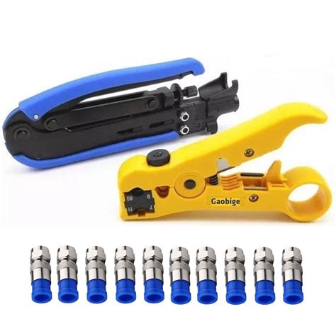 coaxial compression tool coax cable crimper kit adjustable rg rg rg    ebay