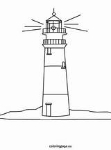 Lighthouse Leuchtturm Faro Faros Coloringpage Malen Zeichnung Patrones áfrica Silueta Besuchen Schritt sketch template