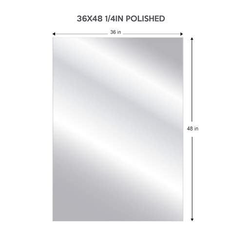project source 36 in w x 48 in h silver polished wall mirror in the