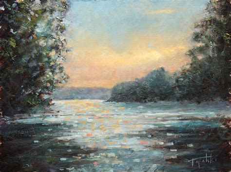 discovering river oil painting fine arts gallery original fine art oil paintings