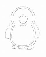 Penguin Penquins Penguins Applique sketch template