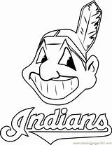 Indians Mlb Wahoo Clipartcraft Template Coloringpages101 sketch template