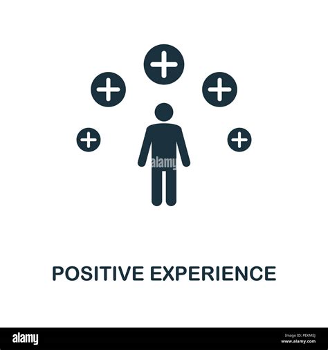 positive erfahrung kreativen symbol einfaches element abbildung positive erfahrung konzept
