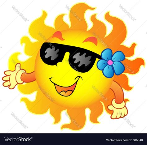 happy summer sun  royalty  vector image vectorstock
