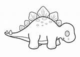 Coloring Pages Cute Dinosaur Kids Dinosaurs Popular sketch template
