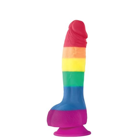 colours pride edition 8 dong with suction cup sex toys